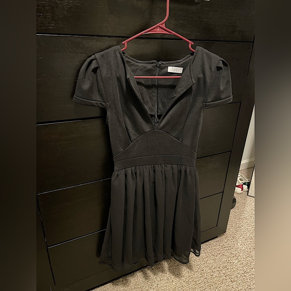Tobi XS Black Dress